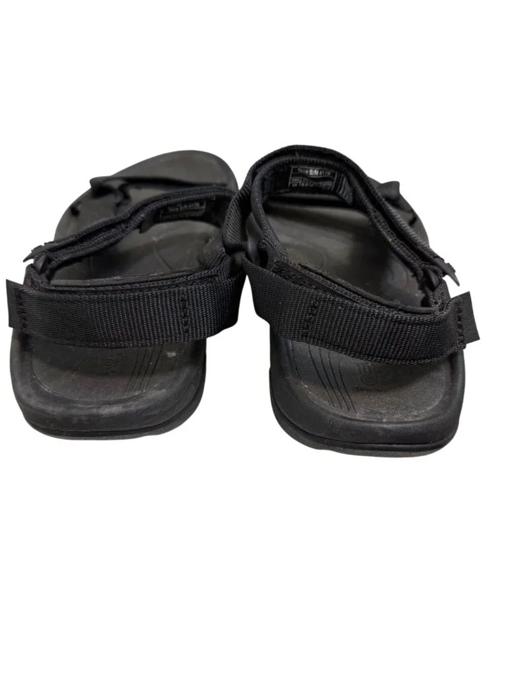 Teva Mens Black Adjustable Strap Sandals Size 10 Outdoor Hiking Shoes